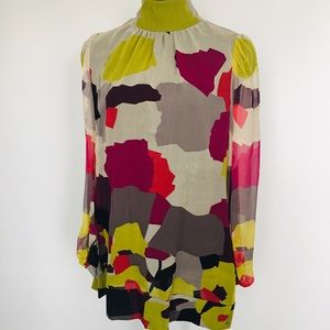 NWT French Connection grey/multi-color dress sz 2